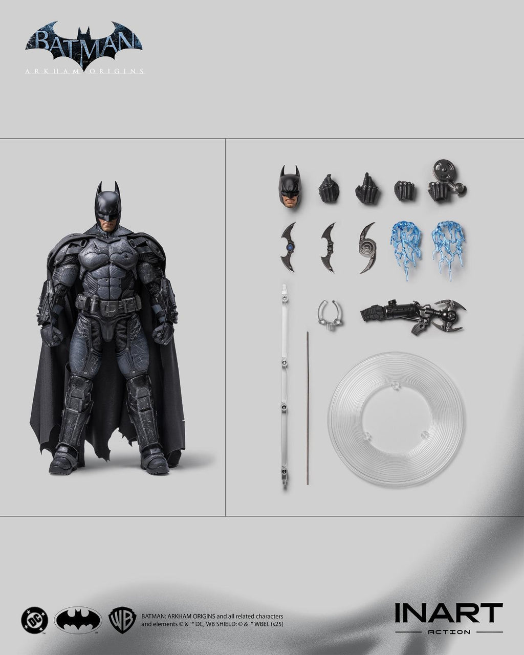 INART 1/12 Batman: Arkham Origins — Batman Battle Damaged Version