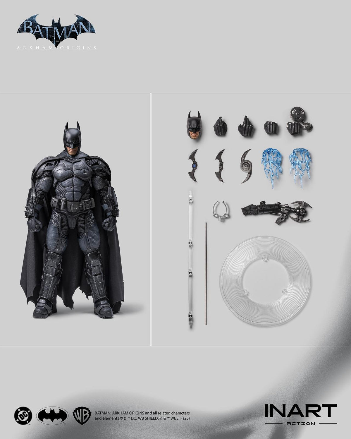 INART 1/12 Batman: Arkham Origins — Batman Battle Damaged Version